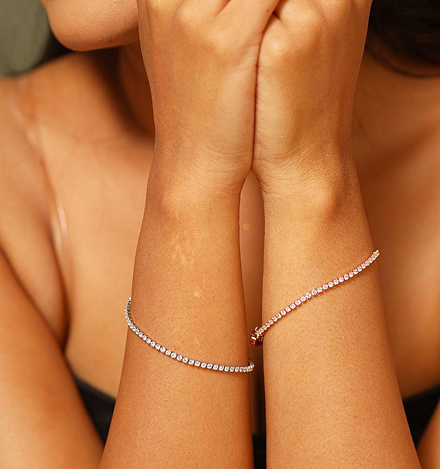 18k white gold  natural stone bracelet