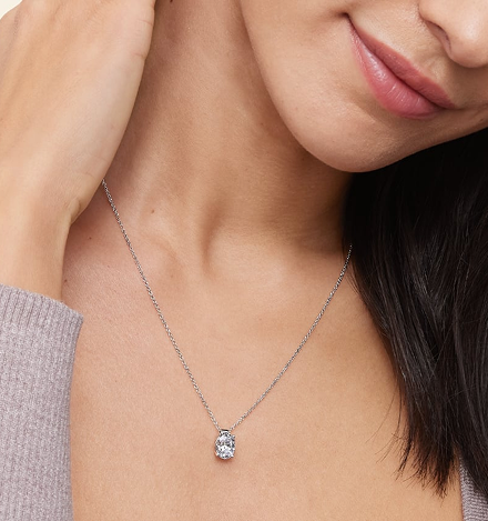 18k yellow gold  classic diamond necklace