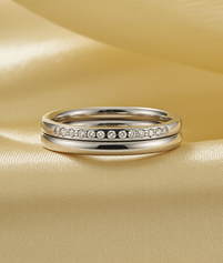 Stackable women’s  wedding ring