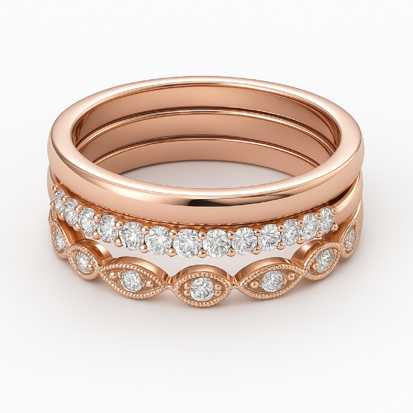 18k white gold  elegant diamond  ring for women Photos & images