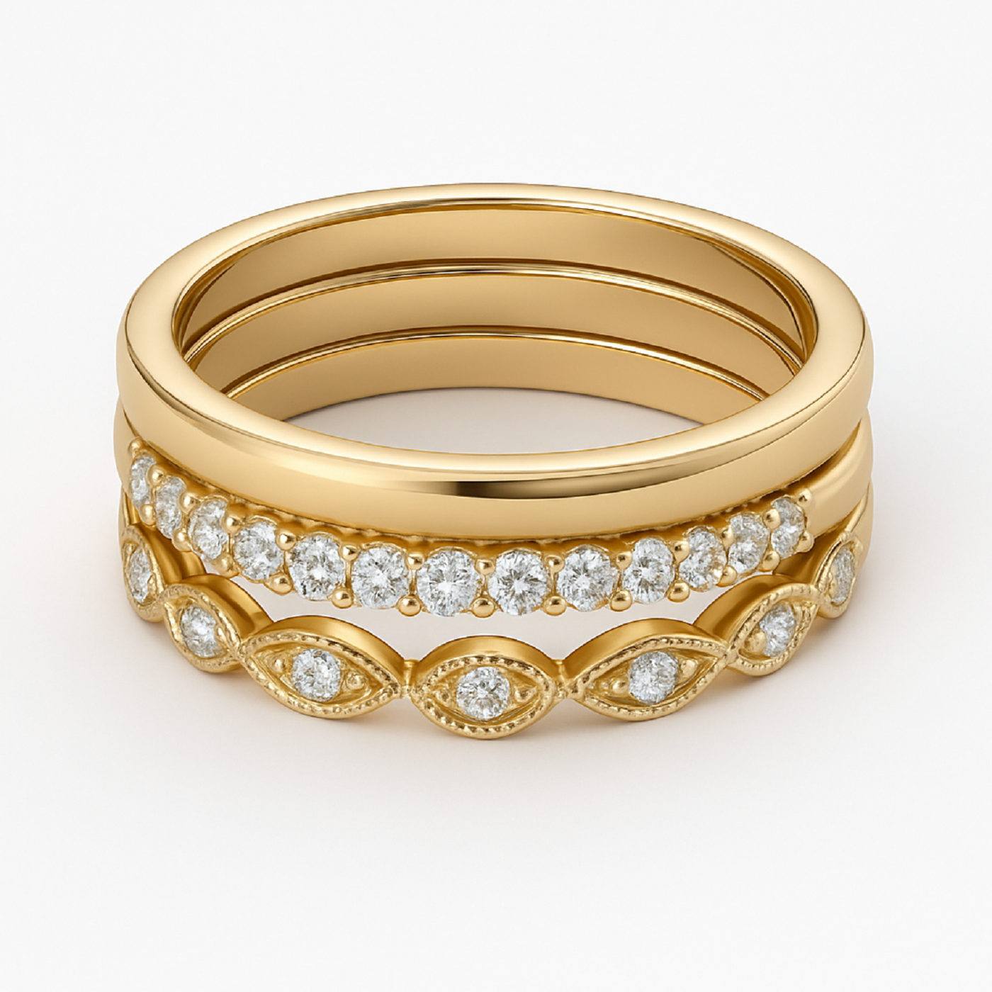 18k white gold  elegant diamond  ring for women Photos & images