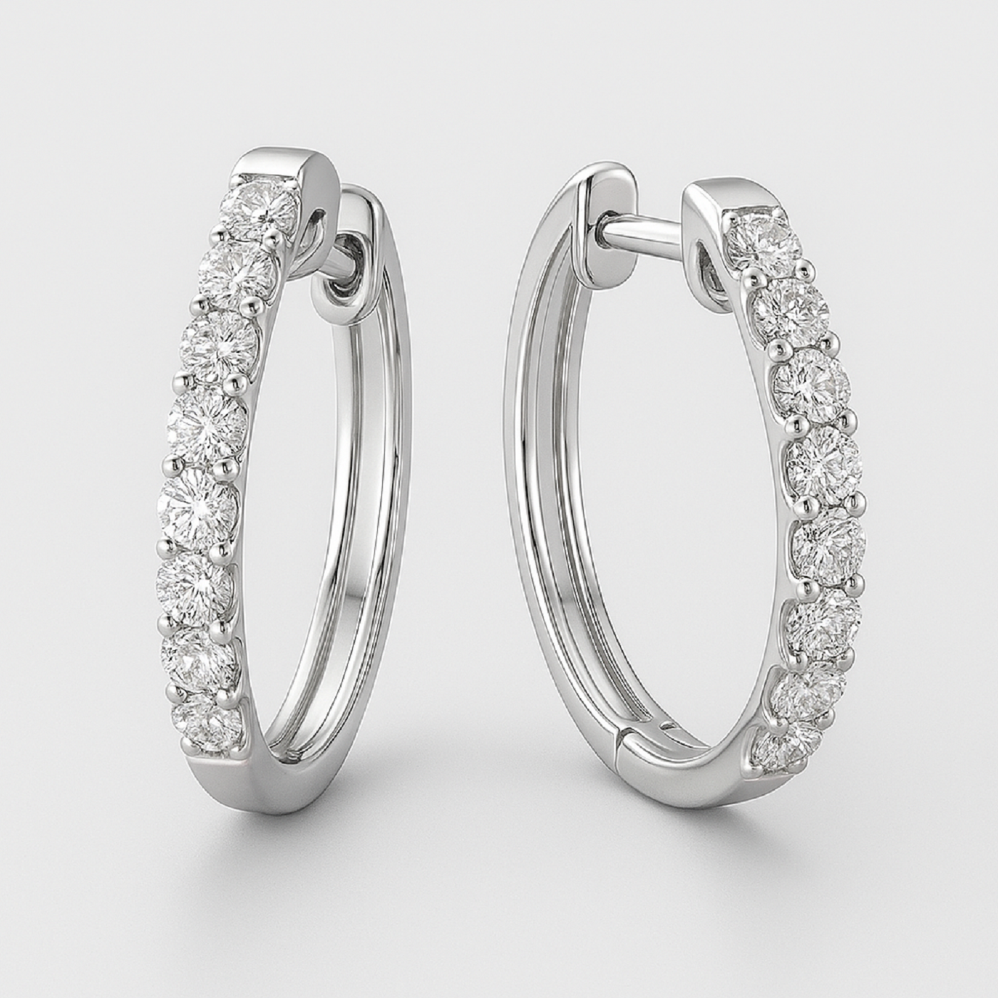 18k yellow gold  lab-grown diamond natural earrings Photos & images