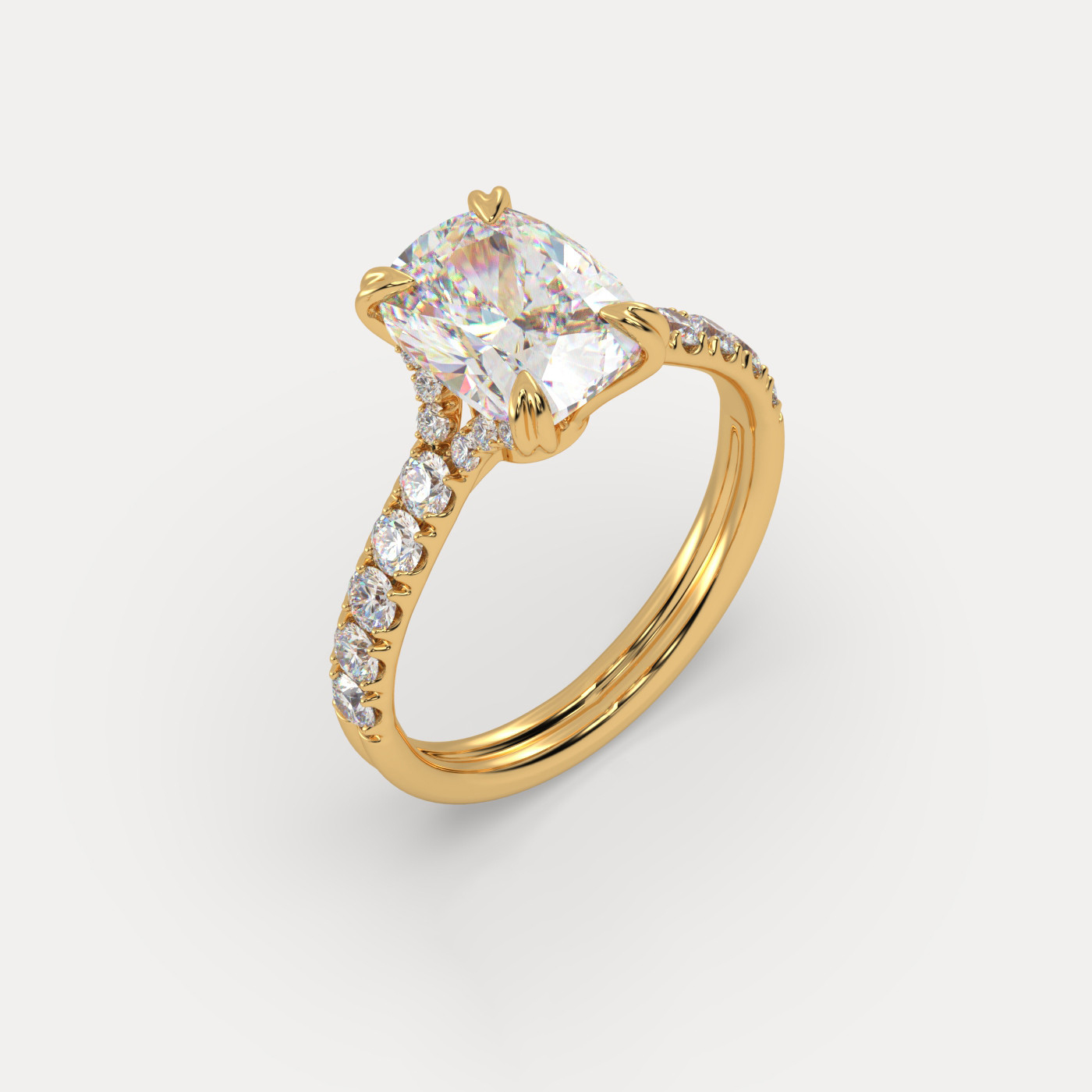 18k white gold  natural diamond ring Photos & images