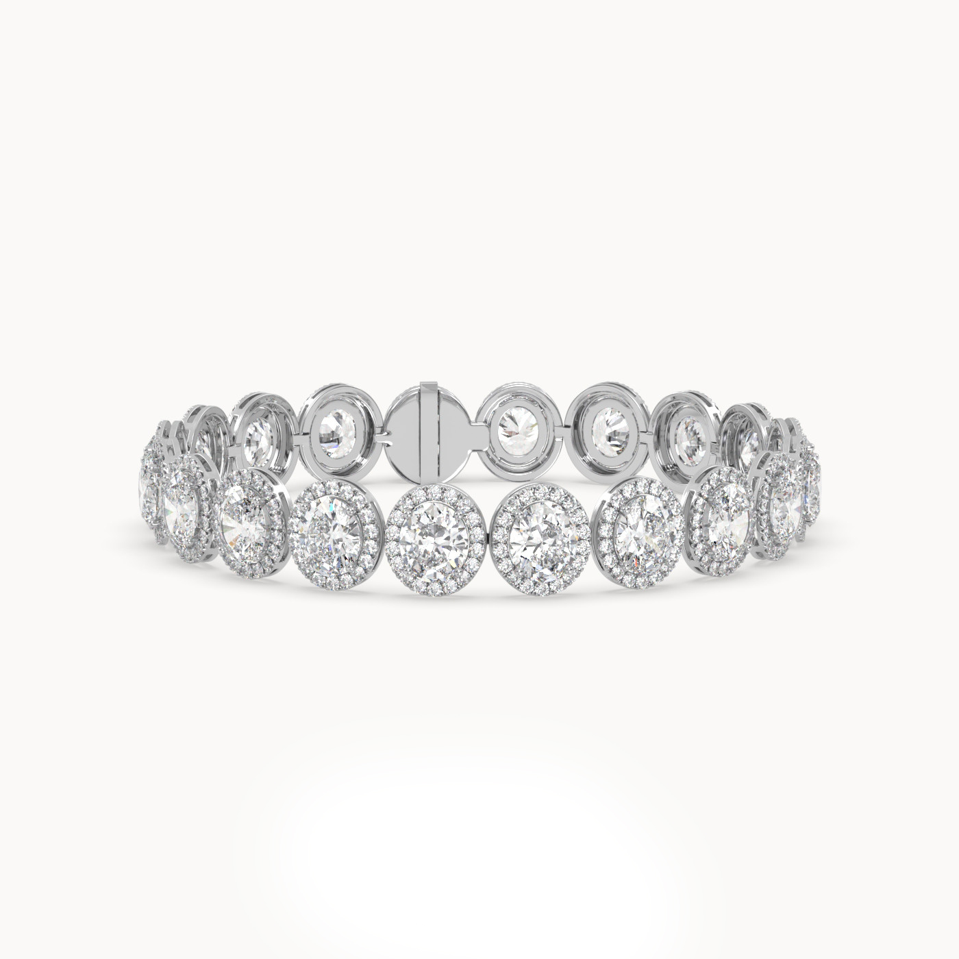 18k rose gold  elegant lab-grown diamond bracelet Photos & images