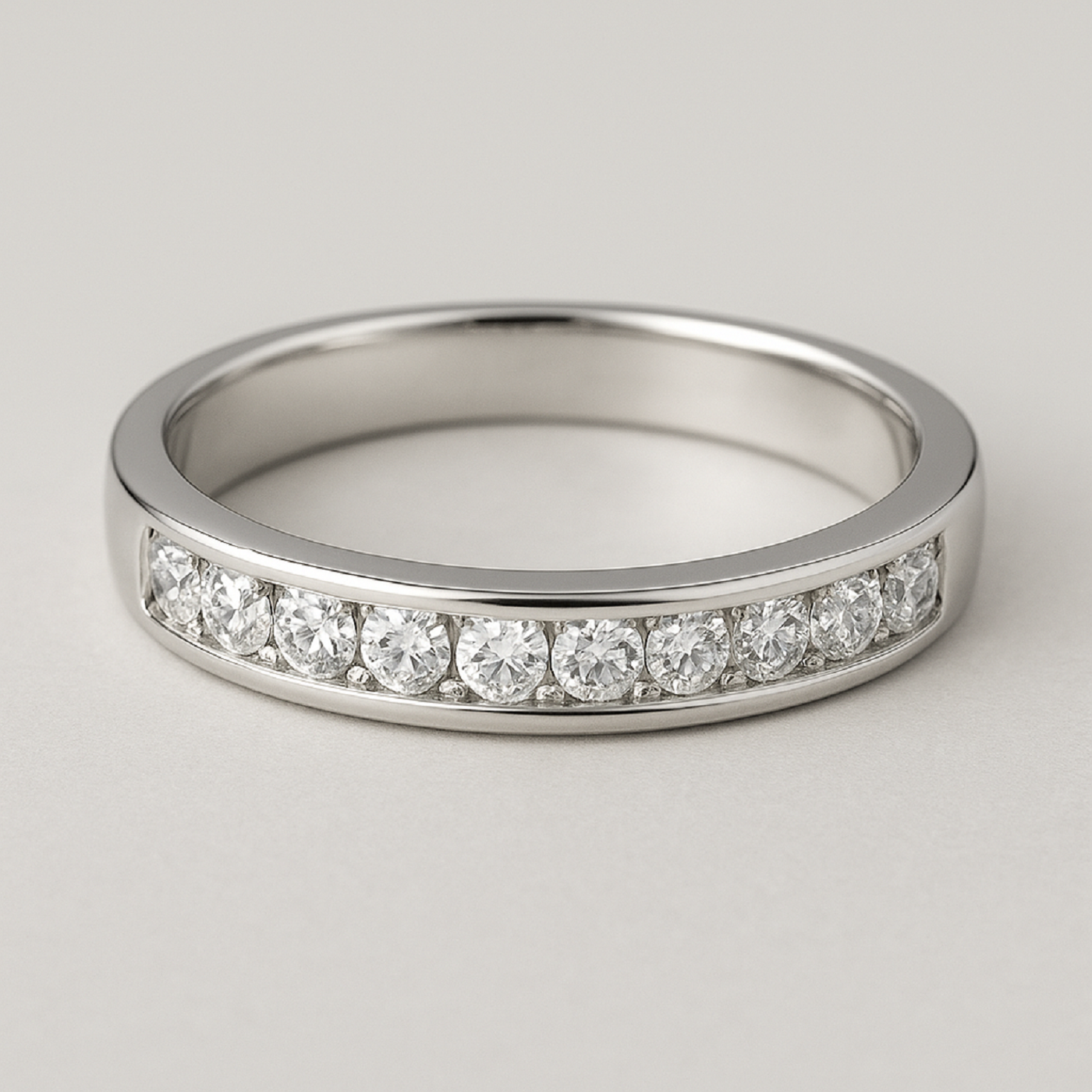 18K White Gold Timeless Elegance Solitaire Engagement Ring